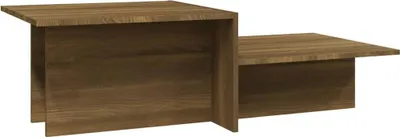 Imagen del producto de vidaXL Mesa de centro marrón, diseño imitación roble, 111,5 x 50 x 33 cm, material de madera
