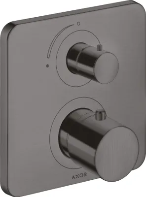 Produktbild von Thermostat AXOR CITTERIO M UP 1 Verbr m Abstellventil bru bl chrome 1 Verbraucher, mit Abstellventil brushed black chrome