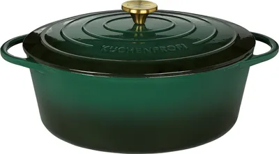 Produktbild von KÜCHENPROFI Bratentopf Provence oval 33cm racing green