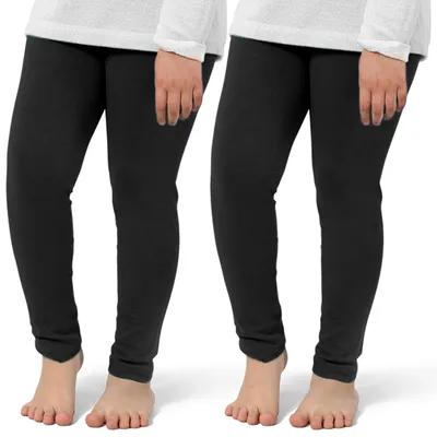 Produktbild von OCERA 2er Pack Kinder Thermo Leggings Schwarz 146/152