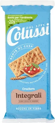 Produktbild von Colussi Crackers integrali - whole wheat 'Vollkorncracker', 500 g