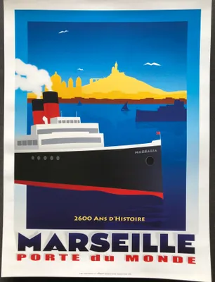 Zdjęcie produktu dla Marsylia – Brama świata / Liniowiec – plakat 30 x 40 cm