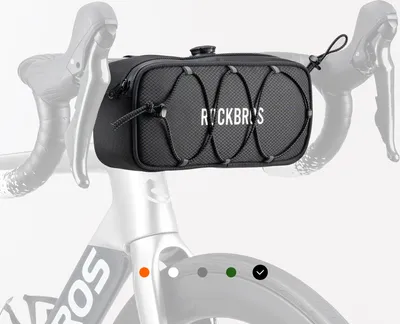 Image de ROCKBROS Road-to-Sky Sacoche de guidon de vélo auto-conçue Sacoche hydrofuge noire