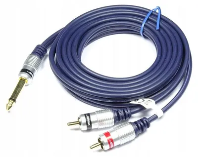 Produktbild von Vitalco MK80 Kabel 6.3mm Klinke auf 2x Cinch 1.5m