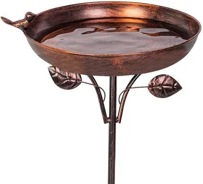 Produktbild von Alte Garten-Vogelbäder - Metallvogelbäder - Einzelstück - 98 cm