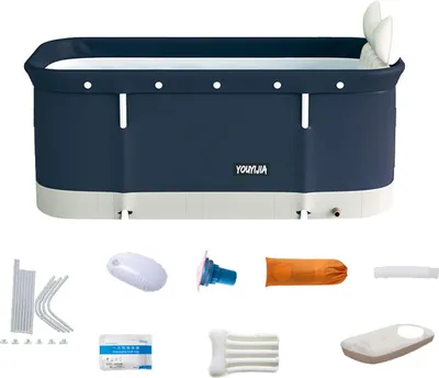 Produktbild von Famanu Tragbare Faltbare Badewanne für Erwachsene - Mobile Wellness für Zuhause und Unterwegs