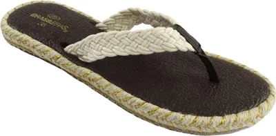 Produktbild von BRASILERAS Damen Zehentrenner Beige Größe 38 - Stilvoll und bequem