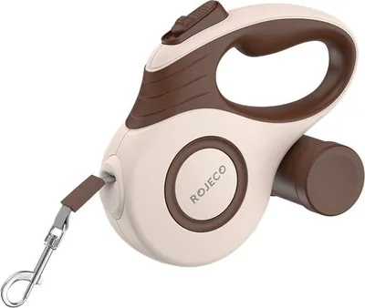 Produktbild von Rojeco A12 5M automatische Rollleine für Hunde (braun)