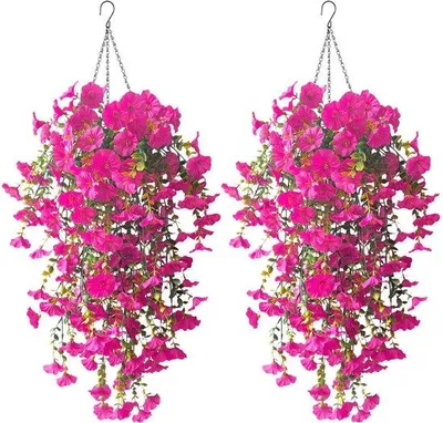 Immagine prodotto di Pianta rampicante con fiori artificiali, 76 cm, resistente alle intemperie