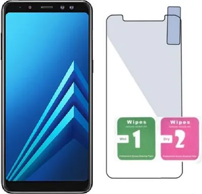 Obrázok produktu pre Ochranná fólia z pancierového skla pre Samsung Galaxy A8 2018, 9H, krištáľovo čistá