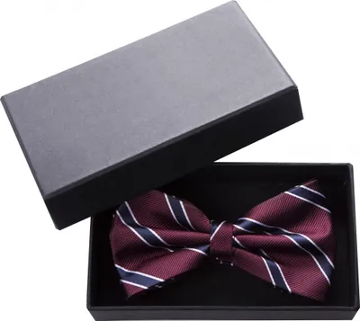 Produktbild von Fabio Farini - 1 Stück Herren Fliegen in Rot - Männer Querbinder Vorgebunden Bowtie Streifen - Rot/Blau/Weiß - Red/Deep Night Blue/Silver Birch