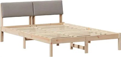 Obrázek produktu pro vidaXL Rám postele hnědý a šedý 150 x 200 cm z masivního borovicového dřeva