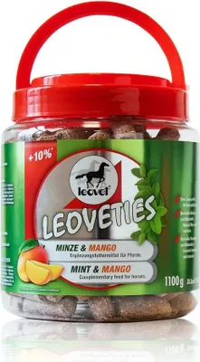 Imagen del producto de Leovet Leoveties, galletas sabor menta y mango, 1100g