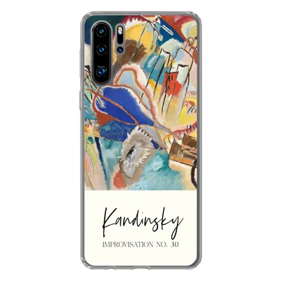 Produktbild von MuchoWow® Handyhülle Schutzhülle Hülle für Huawei P30 Pro Improvisation Nr. 30 - Wassily Kandinsky - Kunst Silikon Softcase Handy Hülle - Schutzdeckel