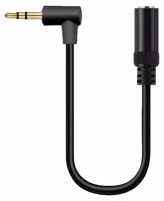 Produktbild von G06 Audio Adapter 2,5 mm Stecker auf 3,5 mm Buchse – Stereo Klinkenadapter abgewinkelt – AUX Kopfhörer Adapter