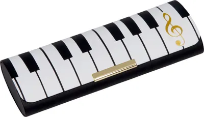 Produktbild von Brillenetui mit Putztuch "Klaviatur" All about music
