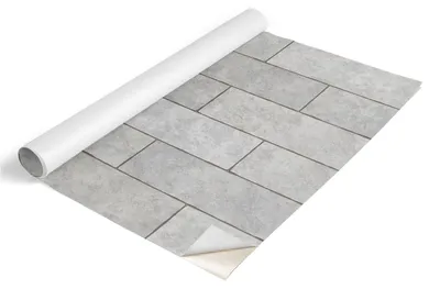 Zdjęcie produktu dla Folia meblowa Tulup – folia samoprzylepna do mebli – folia samoprzylepna 65 x 130 cm – folia meblowa do szaf – folia do mebli – folia meblowa do kuchni – wodoodporna – zmywalna – samoprzylepna – bez pęcherzyków powietrza – szare płytki