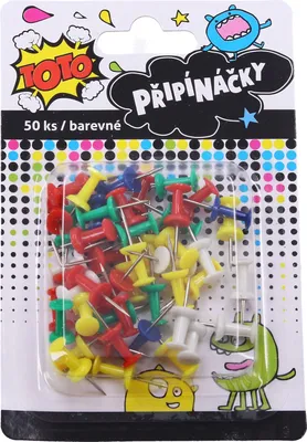 Produktbild von Farbige Reißzwecken, 50 Stück