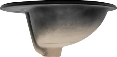Obrázek produktu pro LuxeBath umyvadlo Oválné umyvadlo na desku, 57x48,5x19,5 cm, černé matné, z keramiky
