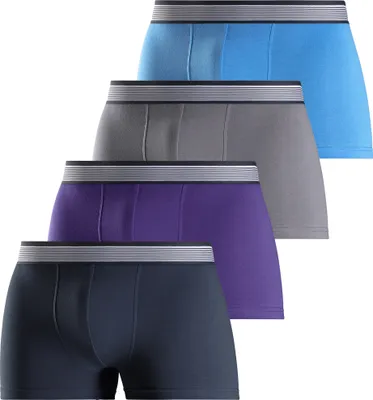 Produktbild von H.I.S. Boxer 4 er-Pack navy / lila / grau / blau Größe XL