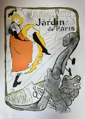 Image de Jane Avril - LAUTREC - Lithographie - 50x70cm Affiche Poster