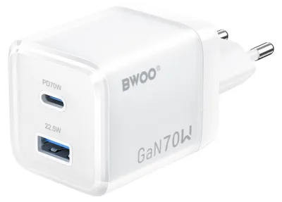 Zdjęcie produktu dla Bwoo Ładowarka Sieciowa Gan Cda224 Qc 70W 1 X Usb 1X Usb-C