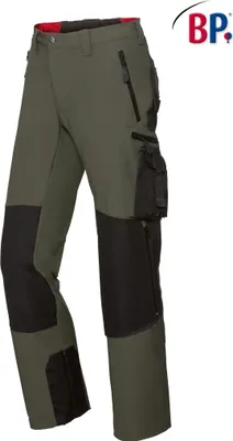 Produktbild von BP® Superstretch-Hose für Herren - oliv/schwarz - 64n