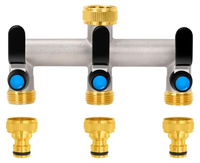 Image de Omgoods - Distributeur d'eau à 3 voies avec poignée en acier inoxydable