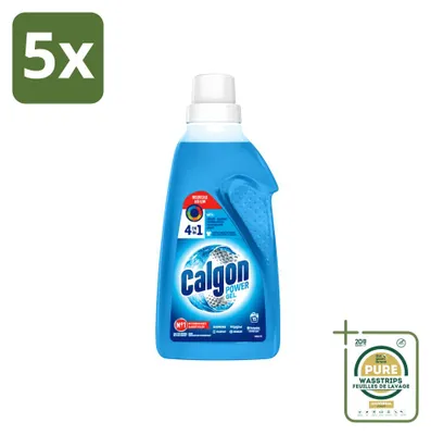 Obrázok produktu pre 5 ks gélu na čistenie práčok Calgon 3-in-1 ActiClean - 750 ml - balenie
