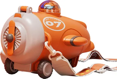 Produktbild von Wasserflasche in Flugzeugform mit Strohhalmband, 500 ml, Cartoon-Wasserbecher für Kinder, auslaufsicherer Deckel, Silikondüse, Wasserbehälter für Schule, Sport und Reisen
