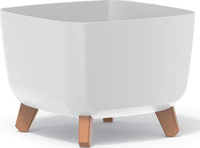 Produktbild von nabbi Kunststoff-Pflanzgefäß auf Beinen DGQL300 29 cm - weiß