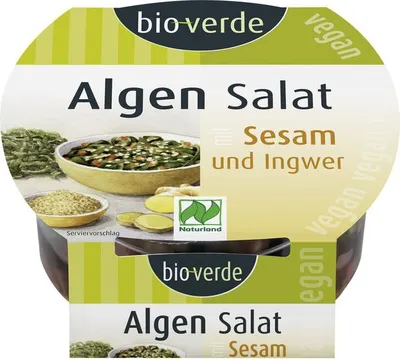 Produktbild von -verde Algen-Salat mit Sesam und Ingwer NATURLAND - - 100g