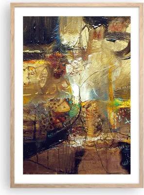 Produktbild von Gerahmtes Poster - Rahmen in heller Eiche - Abstraktion modern - 50x70 cm - Wand Bild - Wanddeko - Wandbilder - Wandposter - Bilderrahmen - Bilder - Kunstdruck - Wandbild - P2NPA50x70-3483