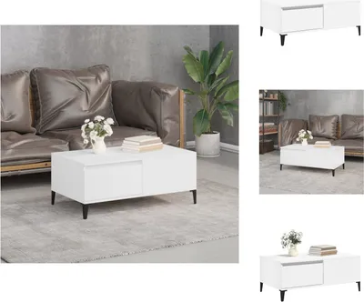 Produktbild von vidaXL Couchtisch Weiß 90x50x36,5 cm Holzwerkstoff -  Couchtische