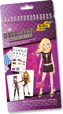 Produktbild von folia Schablonenbuch "Disco Queen" klein