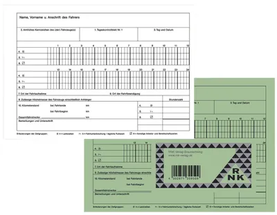 Obrázok produktu pre RNK Verlag 3095 Kontrolná kniha s 30 dennými kontrolnými listami, 32 listov, DIN A5 na šírku, číslovanie