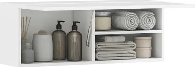 Produktbild von HOMCOM Badezimmerschrank Hängeschrank Wandschrank mit nach oben klappbarer Tür