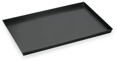 Produktbild von 4x Pizzablech eckig 60 x 40 x 3 cm  Blaublech, mit bordiertem Rand