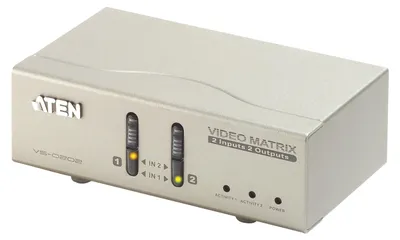 Obrázek produktu pro Aten VS0202 VS0202 Přepínač monitorů VGA matrix 2x2 se zvukem