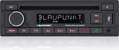 A Blaupunkt car radio is shown against a white background.