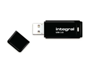 Produktbild von Integral INFD32GBBLK3.0, 32 GB, 3.2 Gen 1 (3.1 Gen 1), 30 MB/s, Kappe