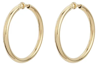 Productafbeelding van Traveller oorclips, creolen - dames - diameter 50mm - 22 karaat verguld - artikelnummer 157500
