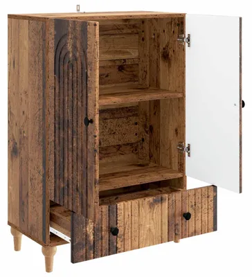 Zdjęcie produktu dla Komoda vidaXL z drewna postarzanego 66 x 34,5 x 95 cm z płyt drewnopochodnych