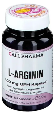 Zdjęcie produktu dla GALL PHARMA L-Arginina 400 mg GPH Kapsułki, 60 kapsułek
