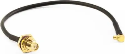 Obrázek produktu pro Balení po 2 ks: RP-SMA zásuvka na MMCX pigtail, 18 cm, LLC100, s nízkými ztrátami