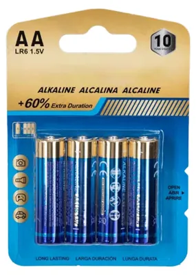 Produktbild von 4 x LR6 (AA) 1,5 V Alkaline Batterie