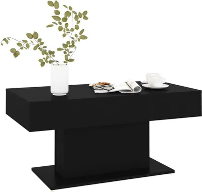 Produktbild von "2026 Aktion"Couchtisch - CLORIS - Wohnzimmertisch - Robust und langlebig - Schwarz 96x50x45 cm Holzwerkstoff - NeuMöbel1254887
