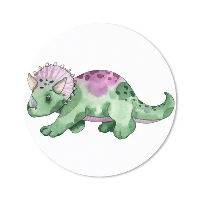 Produktbild von MuchoWow® Mauspad Mousepad Dinosaurier - Kinderzimmer - Grün - Jungen - Mädchen - Kinder 50x50 cm - Mousepads - Maus Mat - Pad - Mausunterlage - Vinyl