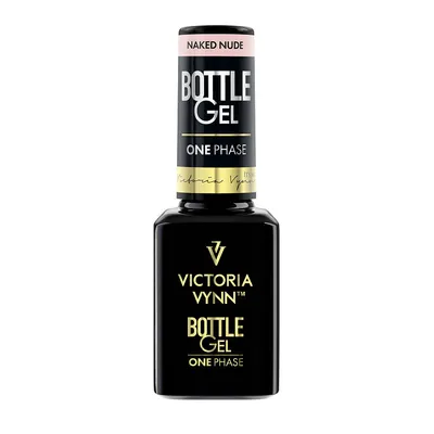 A product shot of a bottle of nail gel.