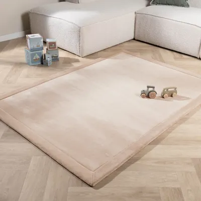 Produktbild von Volero - Waschbare Spielmatte Baby - Jip Beige - 80x150 cm - Kinderzimmer, Babyzimmer - Klassik